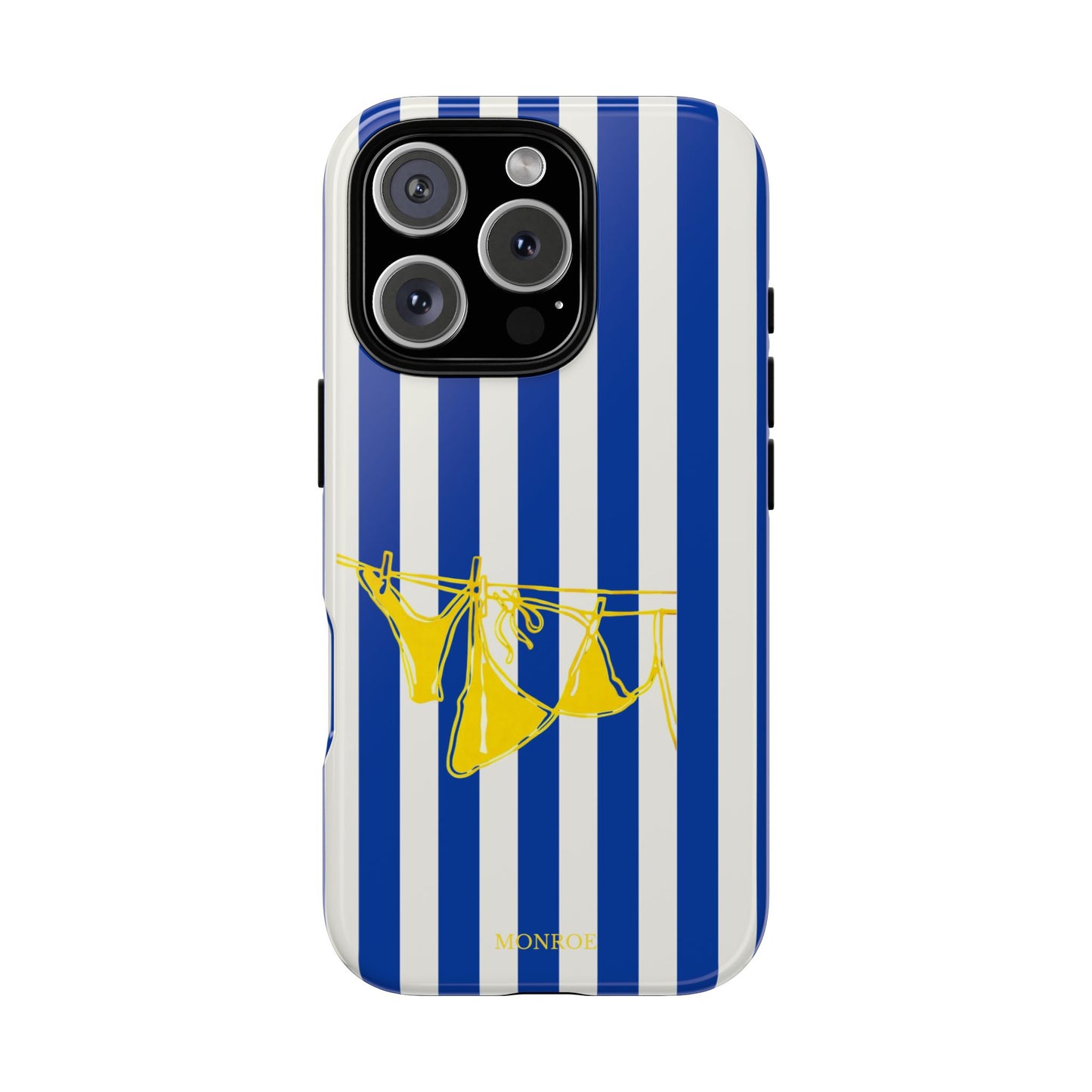 Blue Stripe Beach Art Tough Case