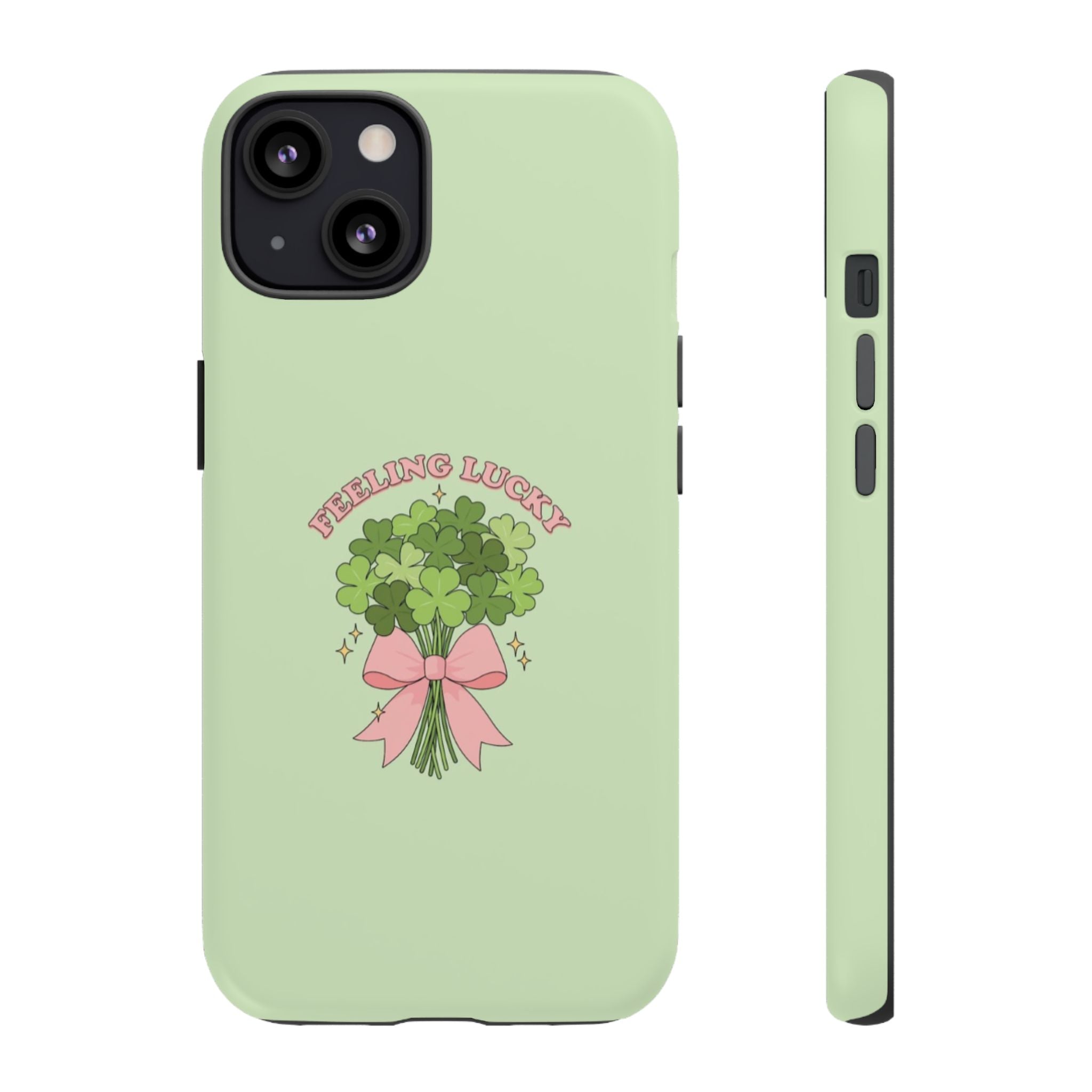 ‘Feeling Lucky' Clover Bouquet Tough Phone Case