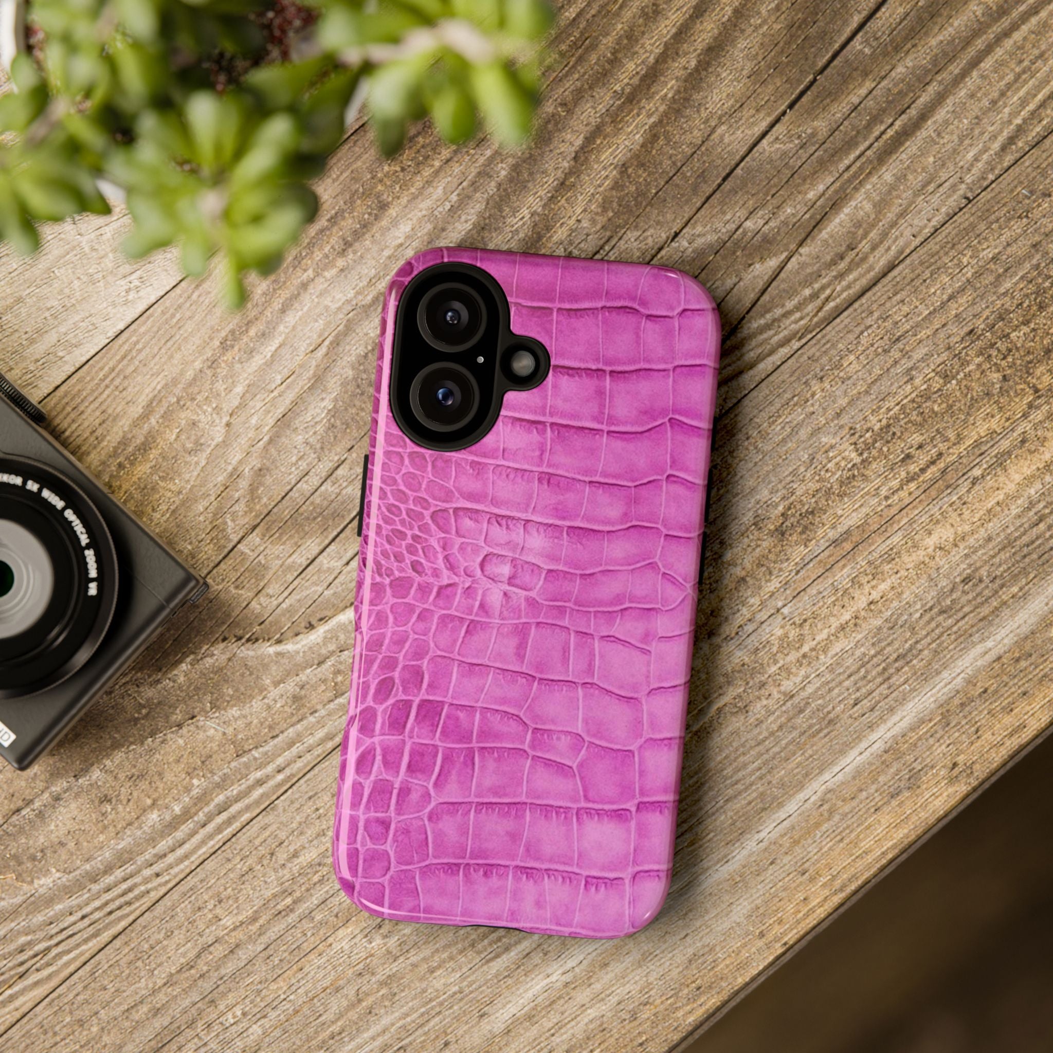 Purple Croc Phone Case
