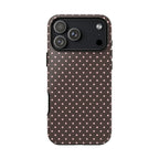 Brown Polka Phone Case
