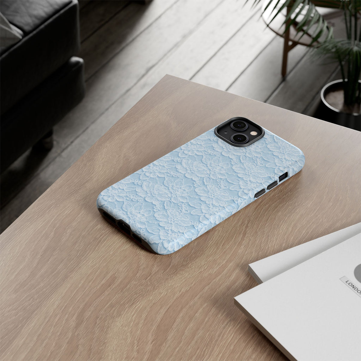Glacier Blue Lace Tough Case
