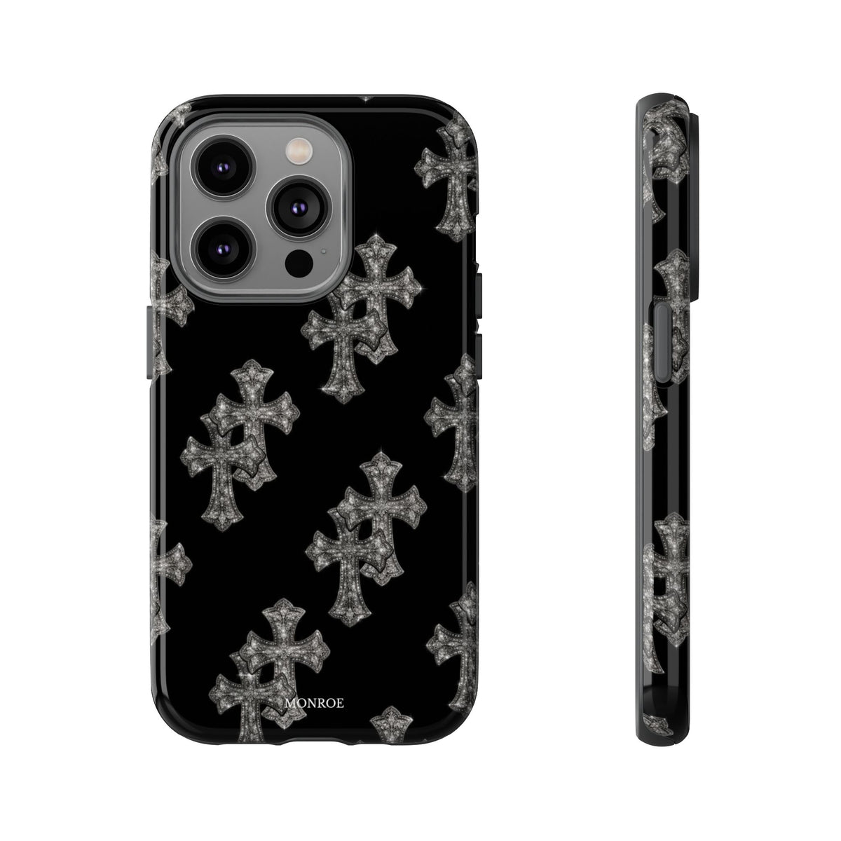 Black Crystal Cross Tough Case