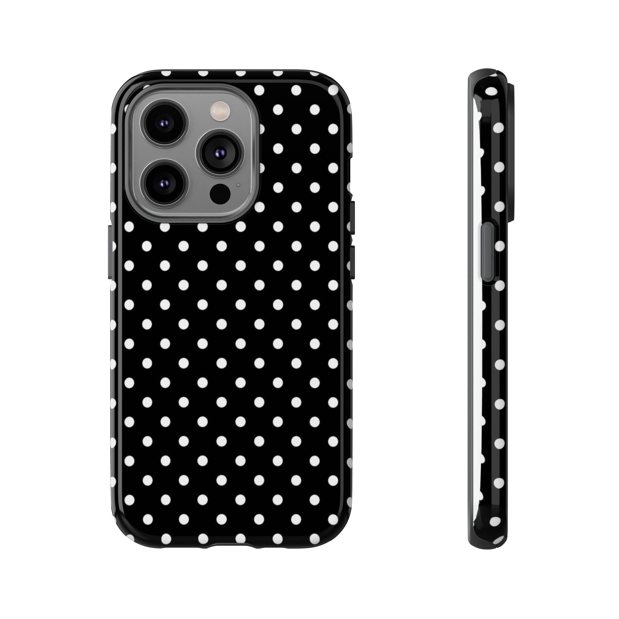 Black Polka Dot Phone Case