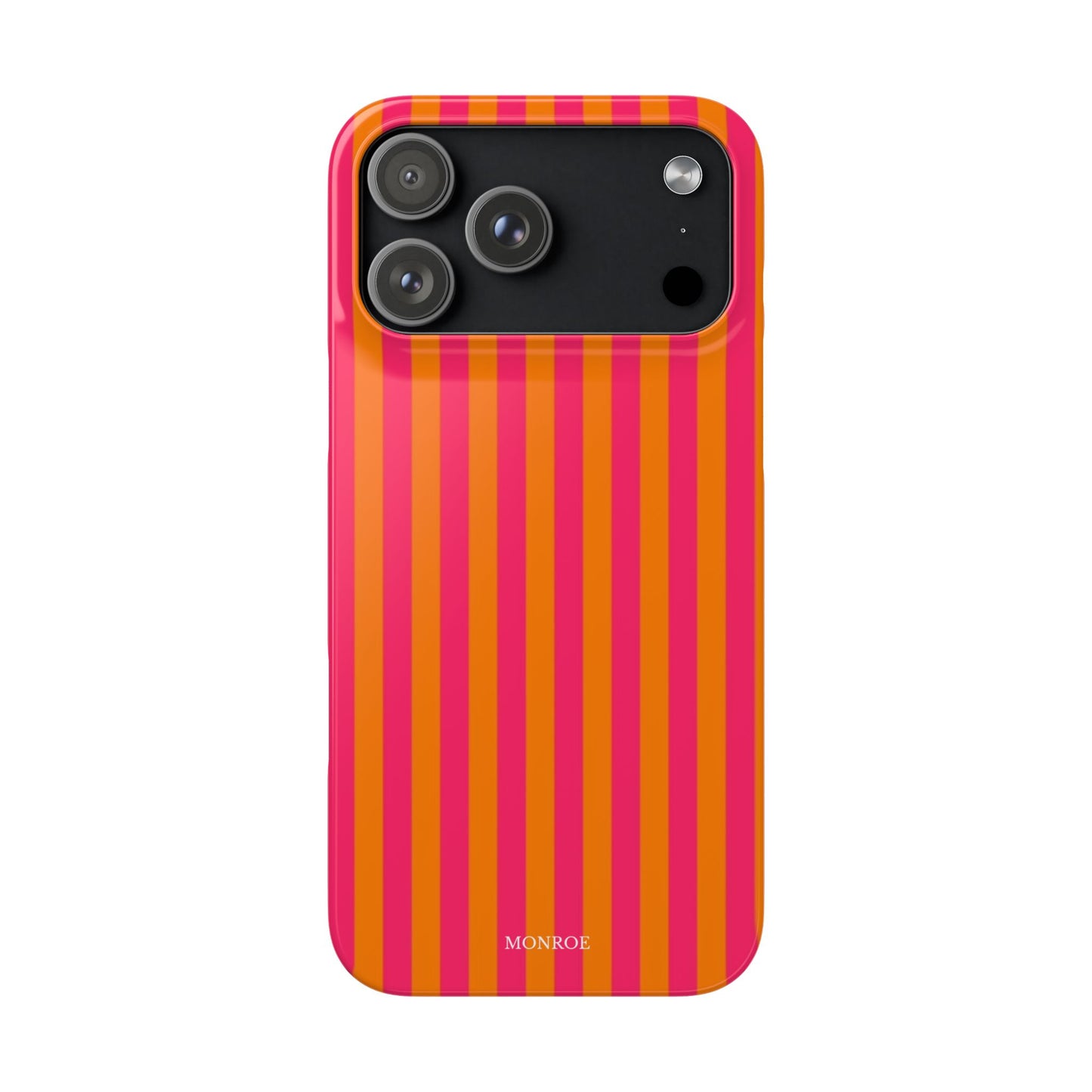 Striped Orange & Pink Case