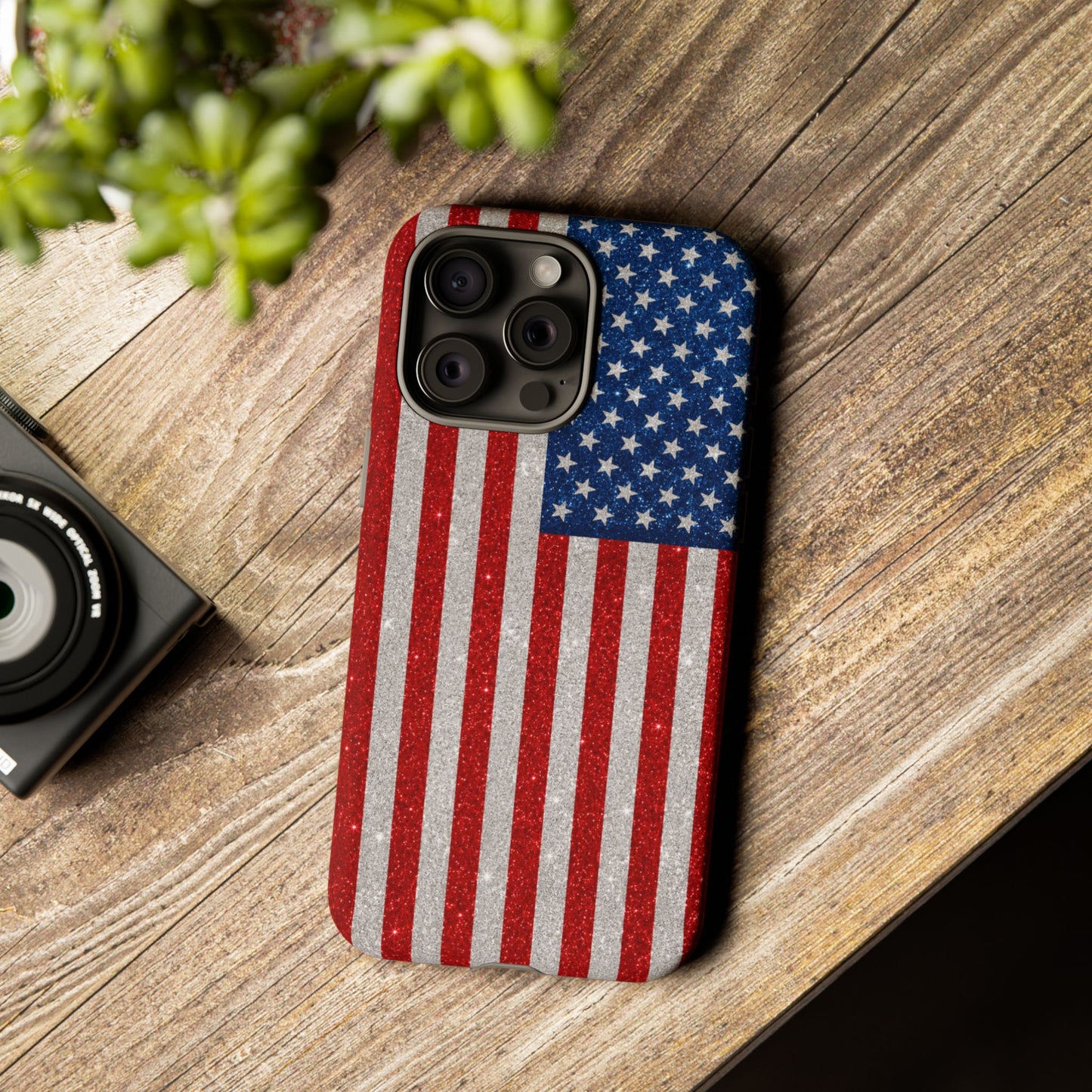 America Glitter Tough Case