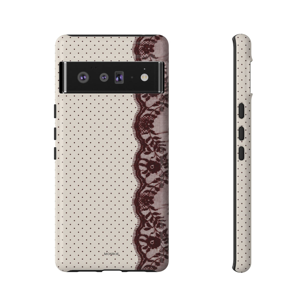 Burgundy Lace Edge Tough Case