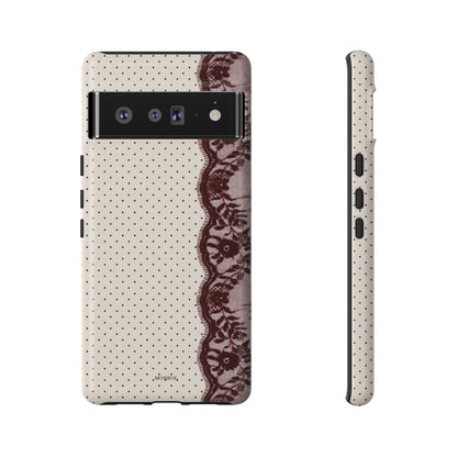 Burgundy Lace Edge Tough Case