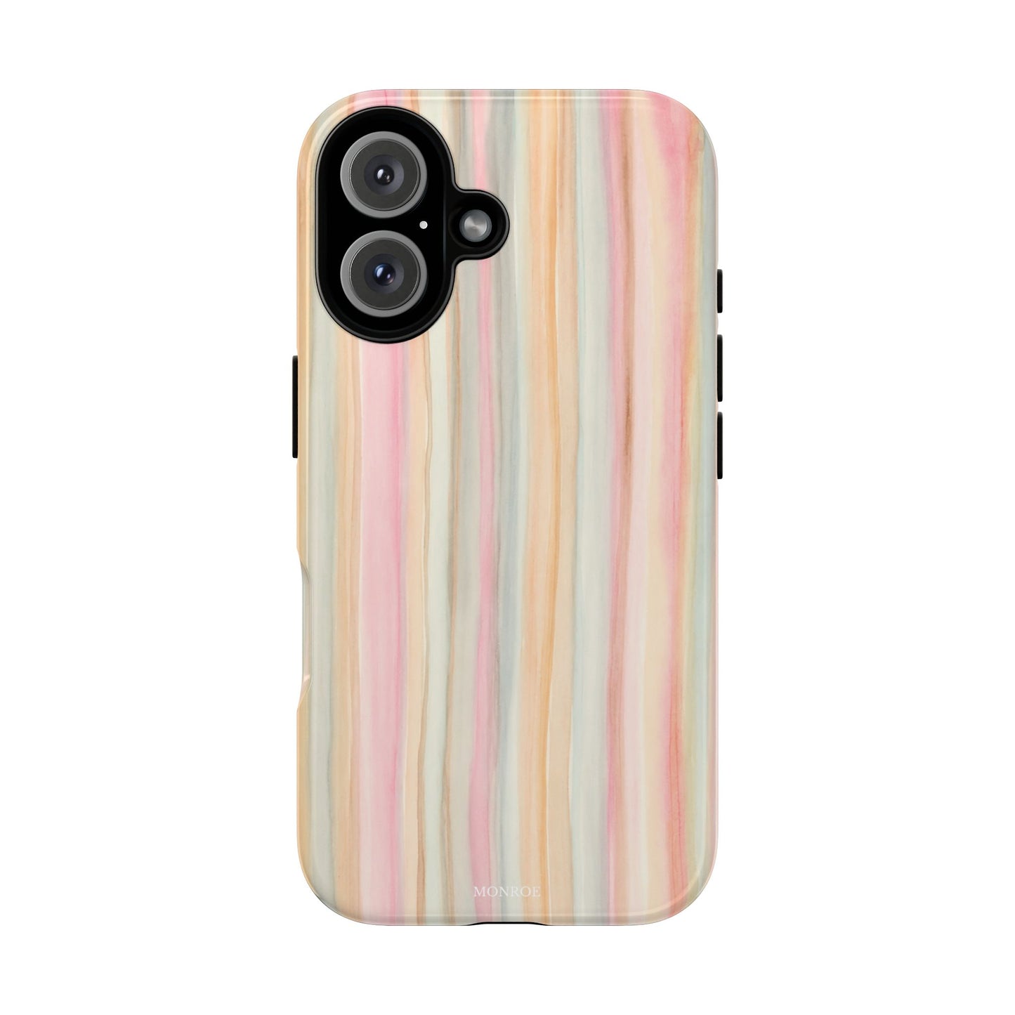 Pastel Watercolor Stripe Tough Case