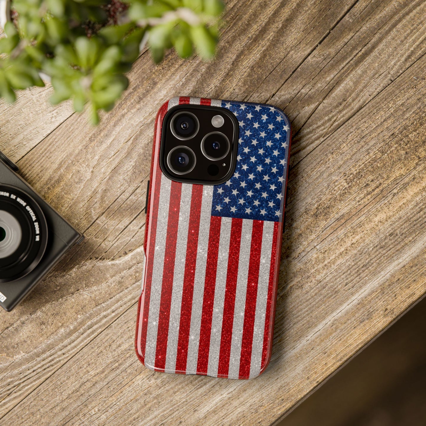 America Glitter Tough Case