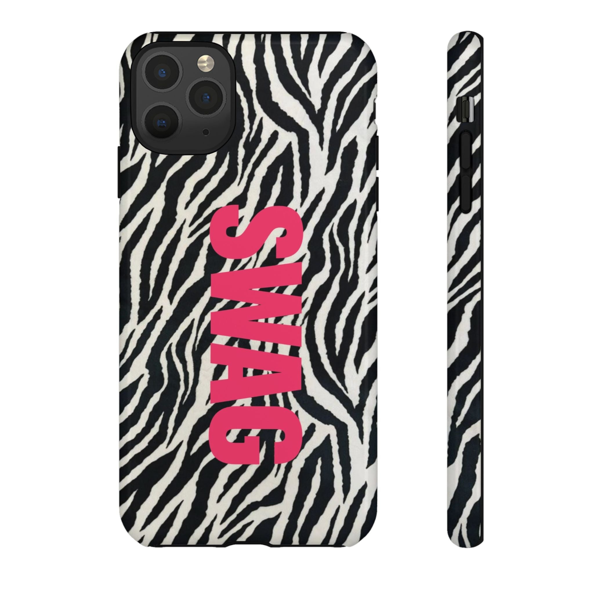 'SWAG' Zebra Print Tough Case