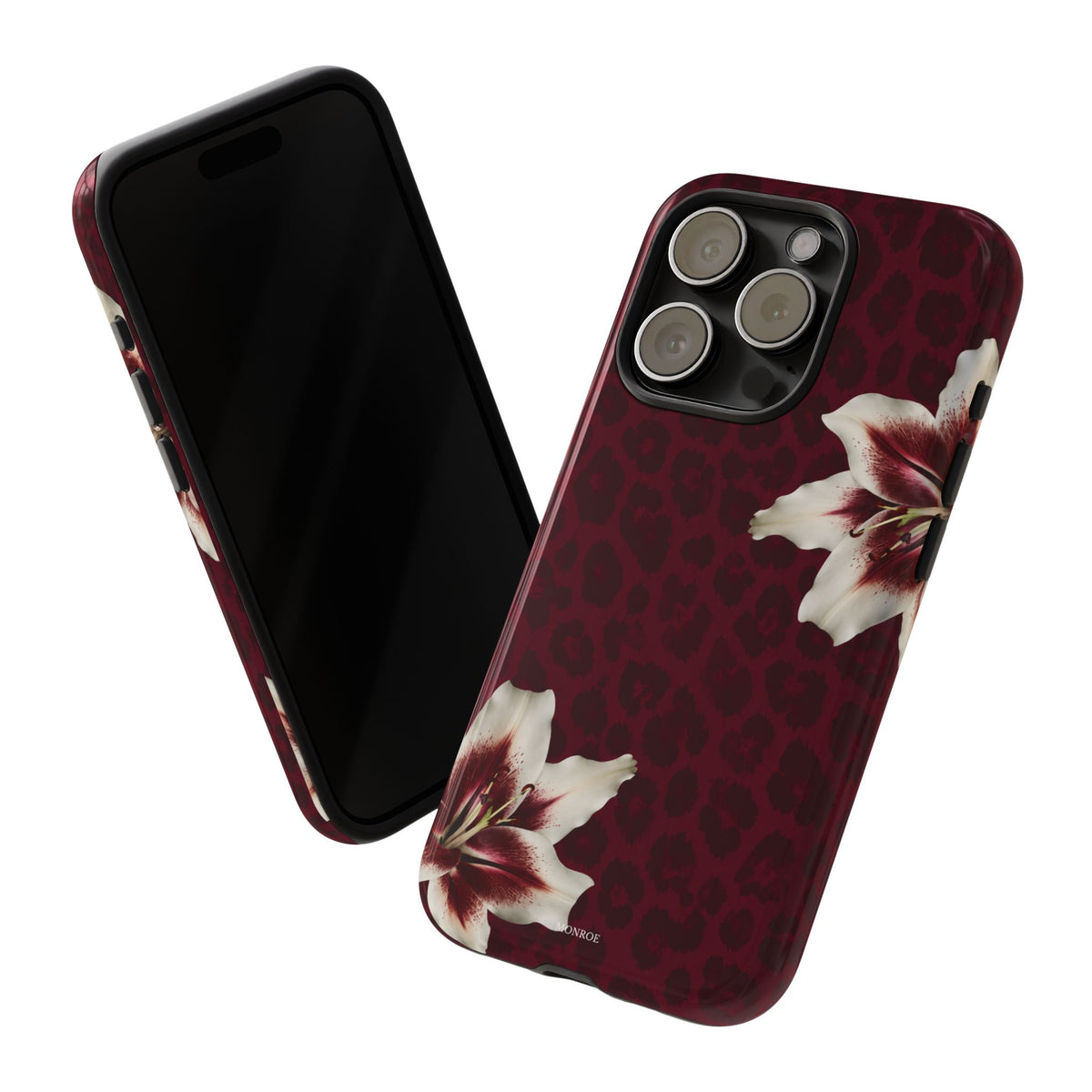 Burgundy Lily Leopard Tough Case