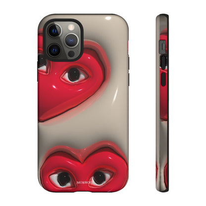 Red Heart Eyes Tough Case