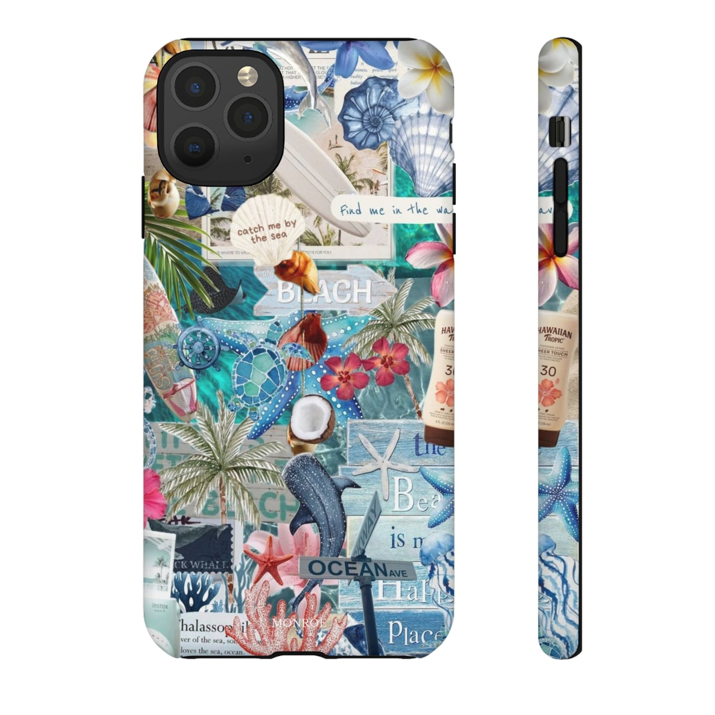 Tropical Beach Collage Tough Case