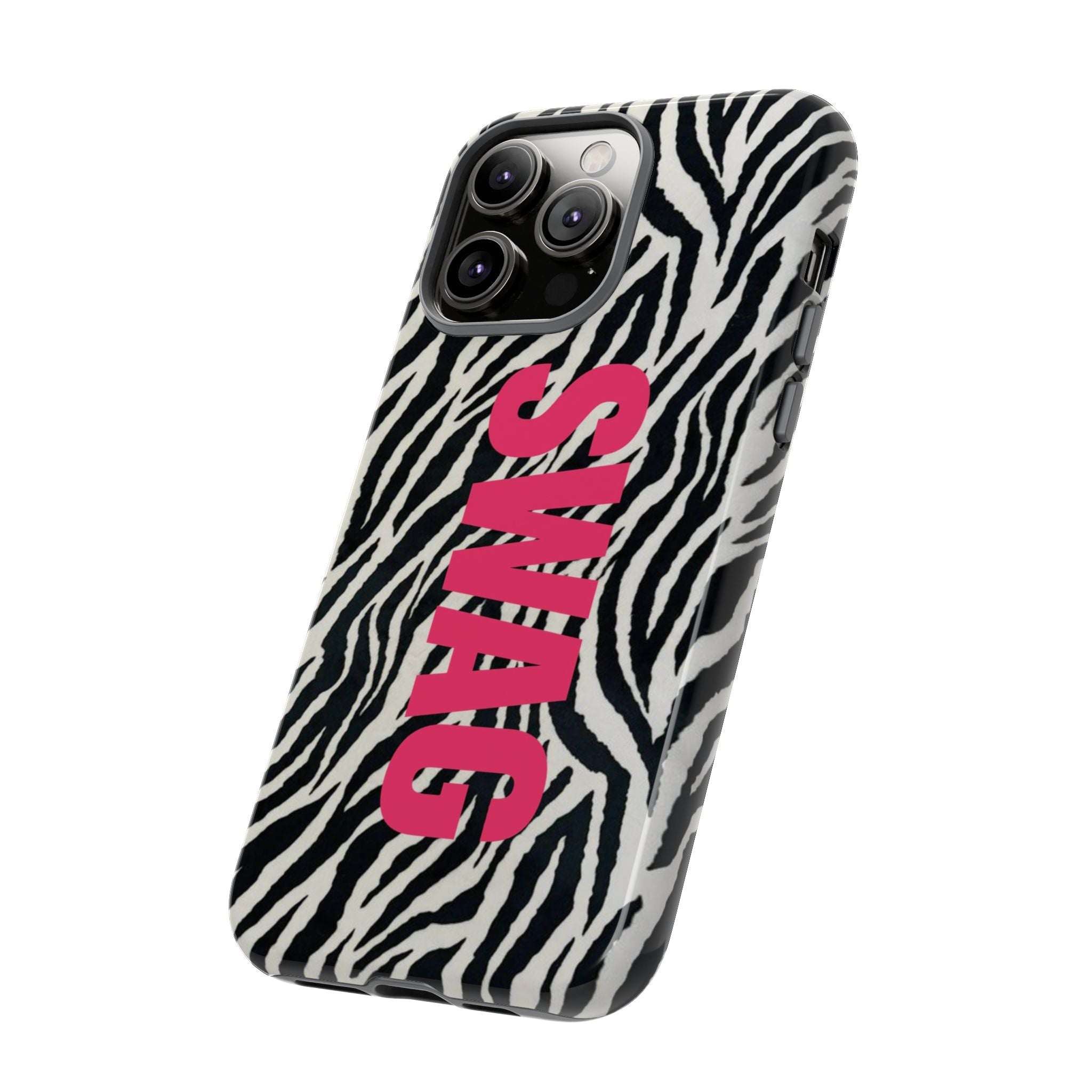 'SWAG' Zebra Print Tough Case
