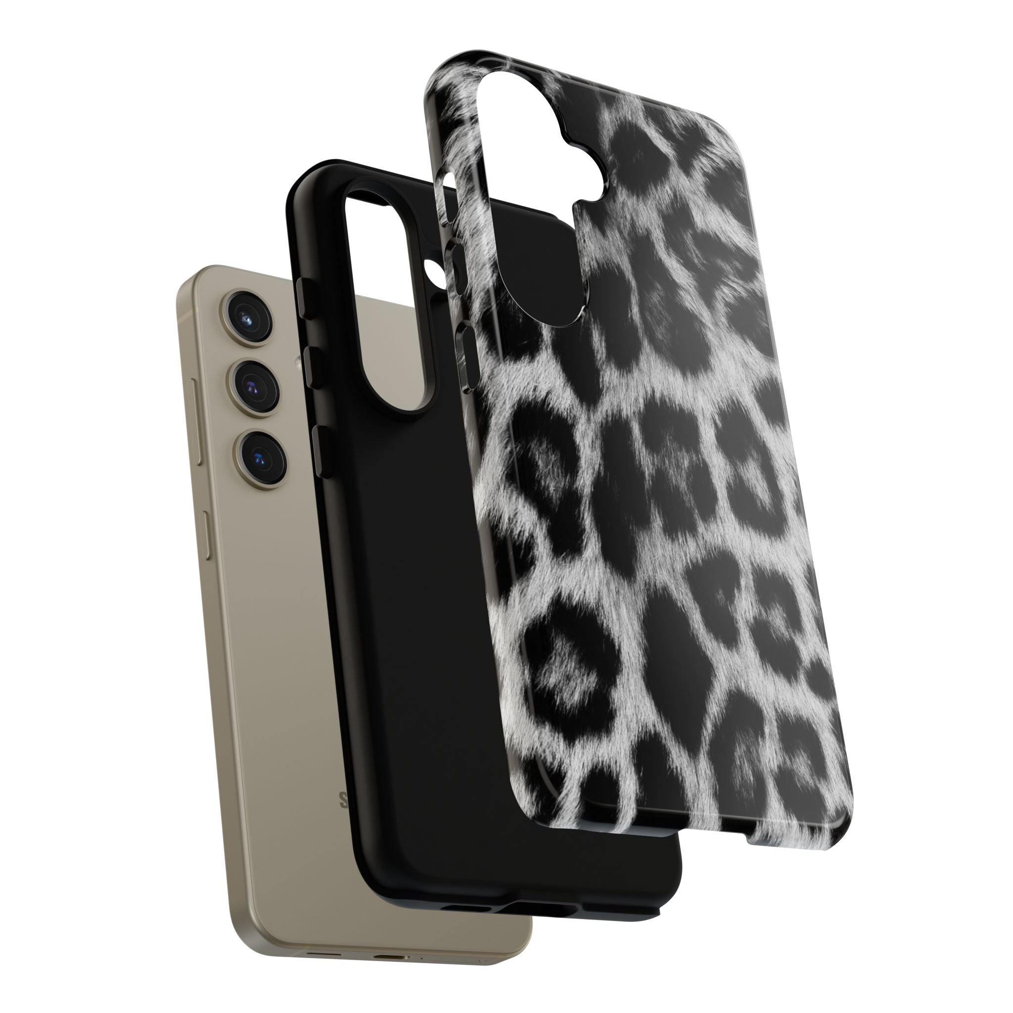 B&W Leopard Phone Case