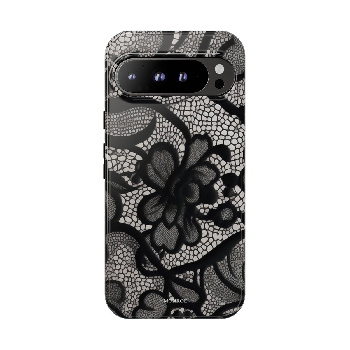 Black Vintage Lace Tough Case