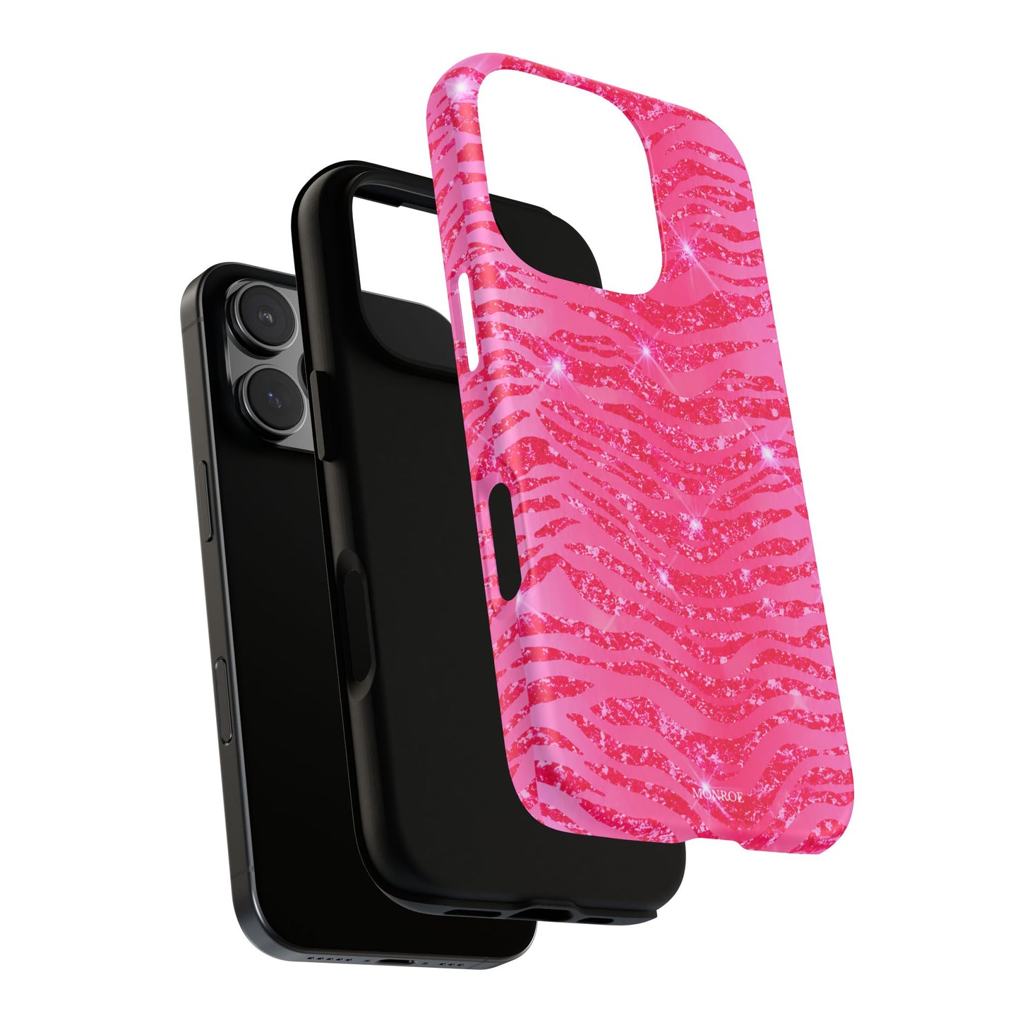 Pink Glitter Zebra Tough Case