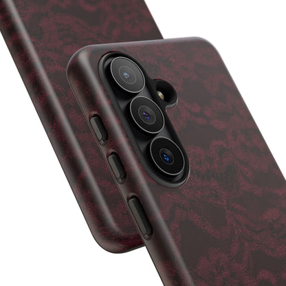 Burgundy Lace Tough Case