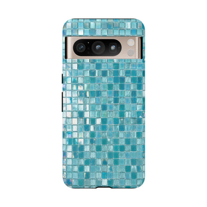 Hot Blue Mosaic Tile Tough Case