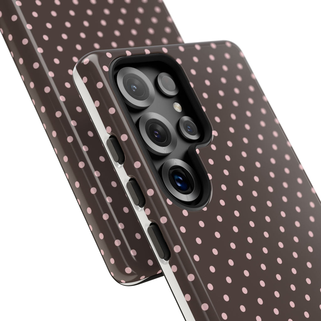 Brown Polka Phone Case