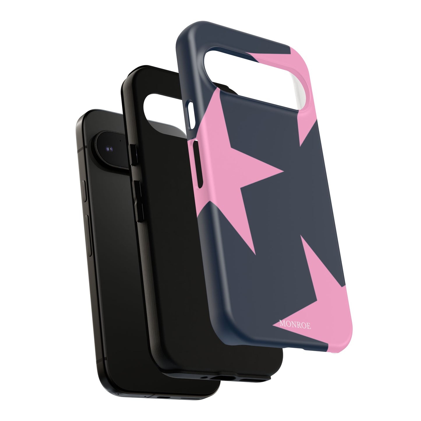 Navy & Pink Star Tough Cover
