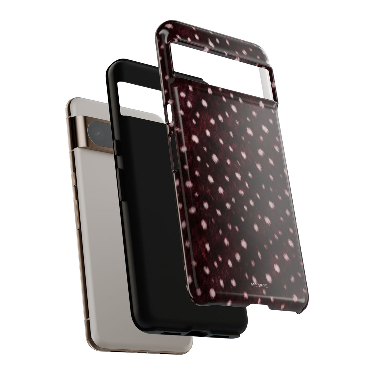 Burgundy Spotted Fur Tough Case