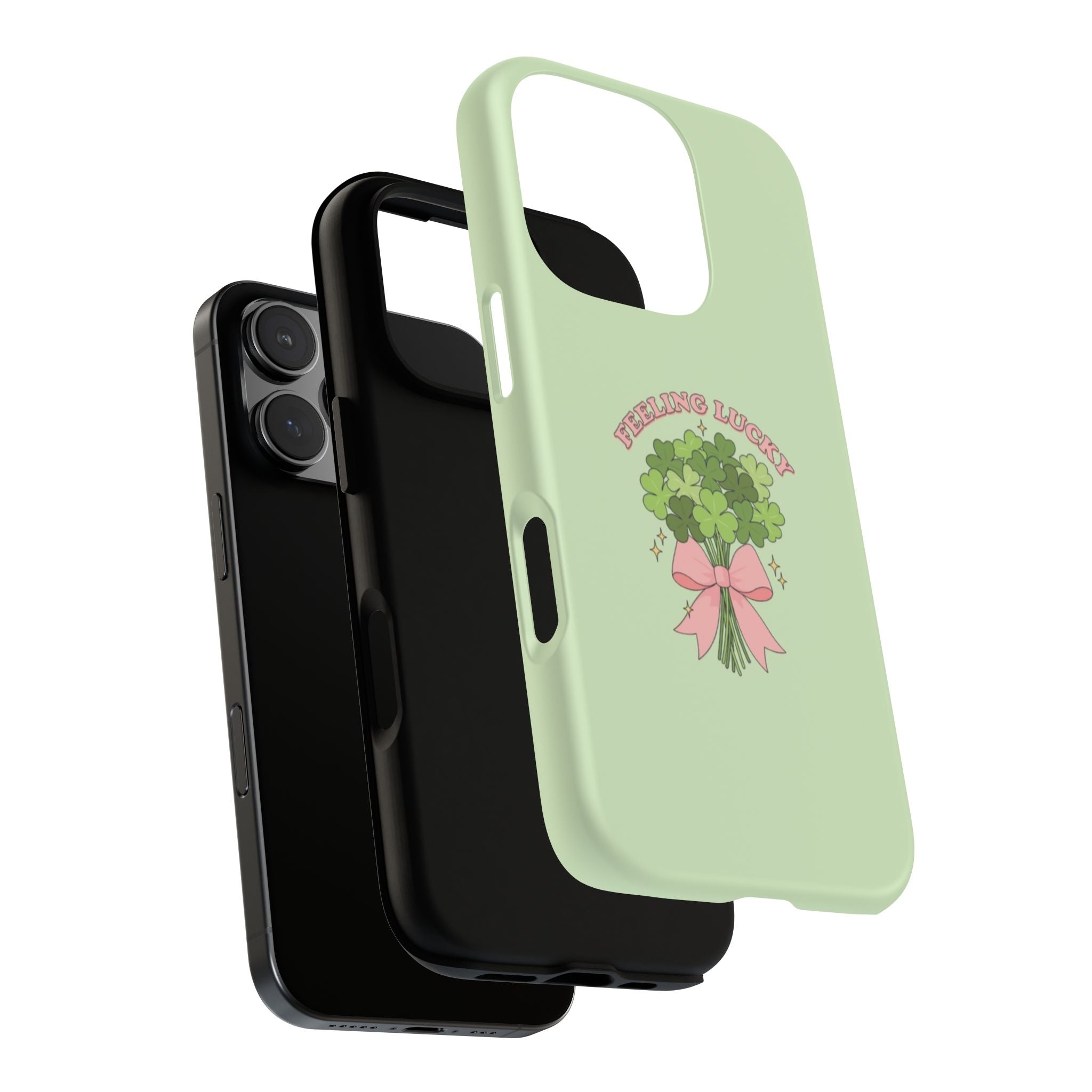 ‘Feeling Lucky' Clover Bouquet Tough Phone Case