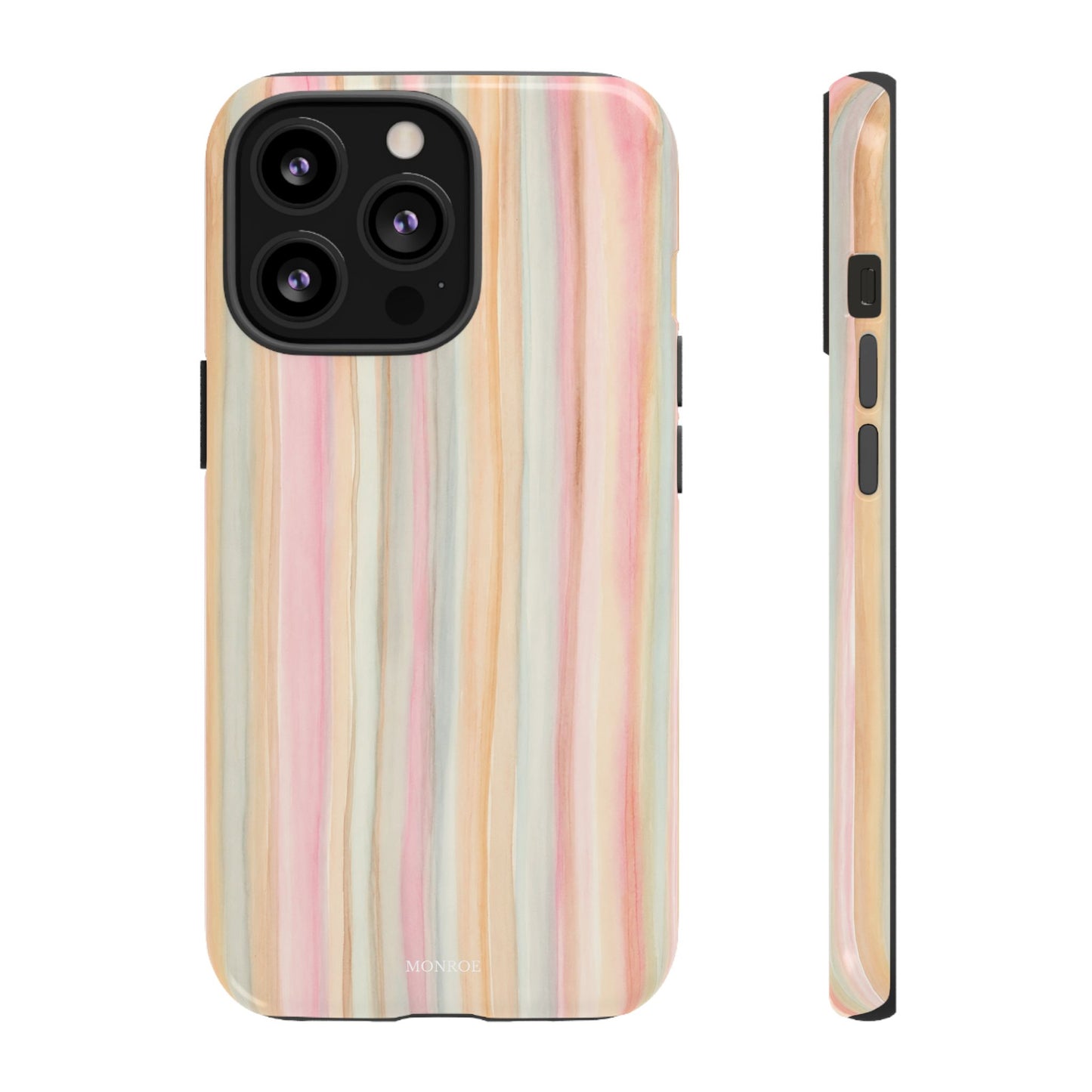 Pastel Watercolor Stripe Tough Case