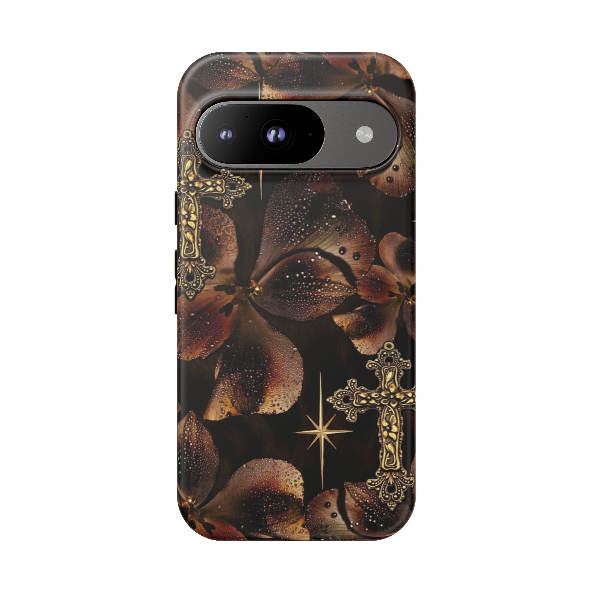 Floral Cross Pattern Tough Case