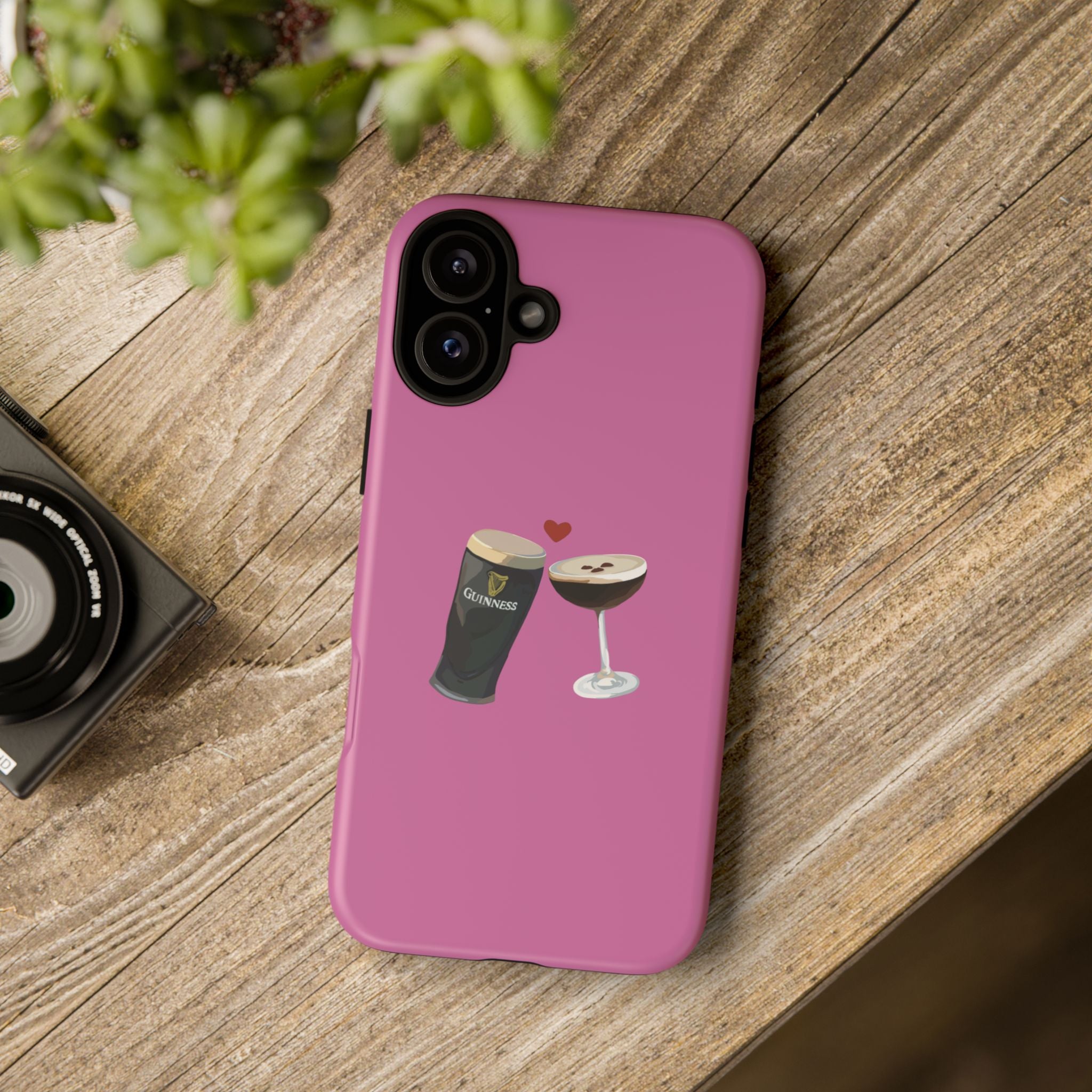 Pint & Wine Glass (Pink) Tough Case