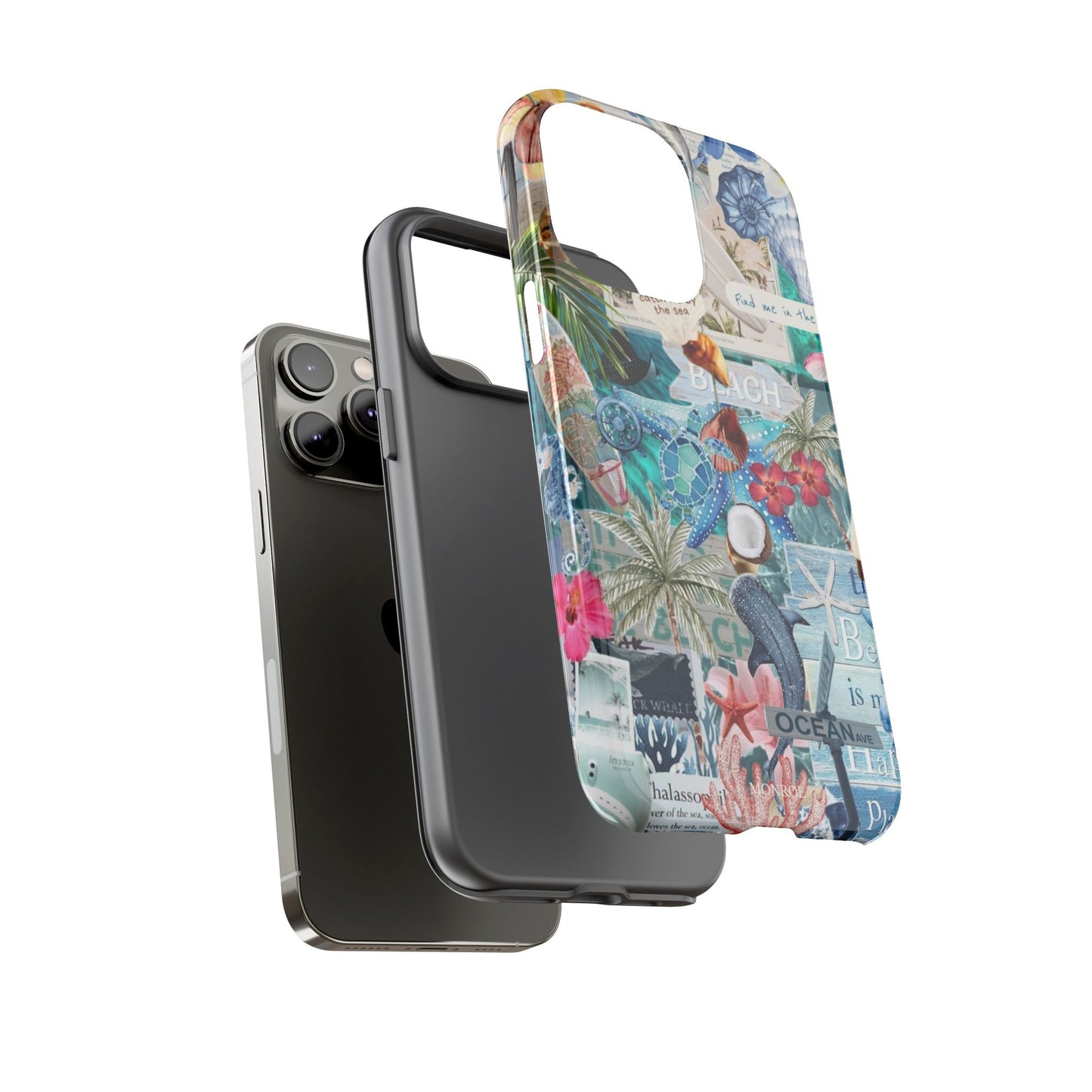 Tropical Beach Collage Tough Case