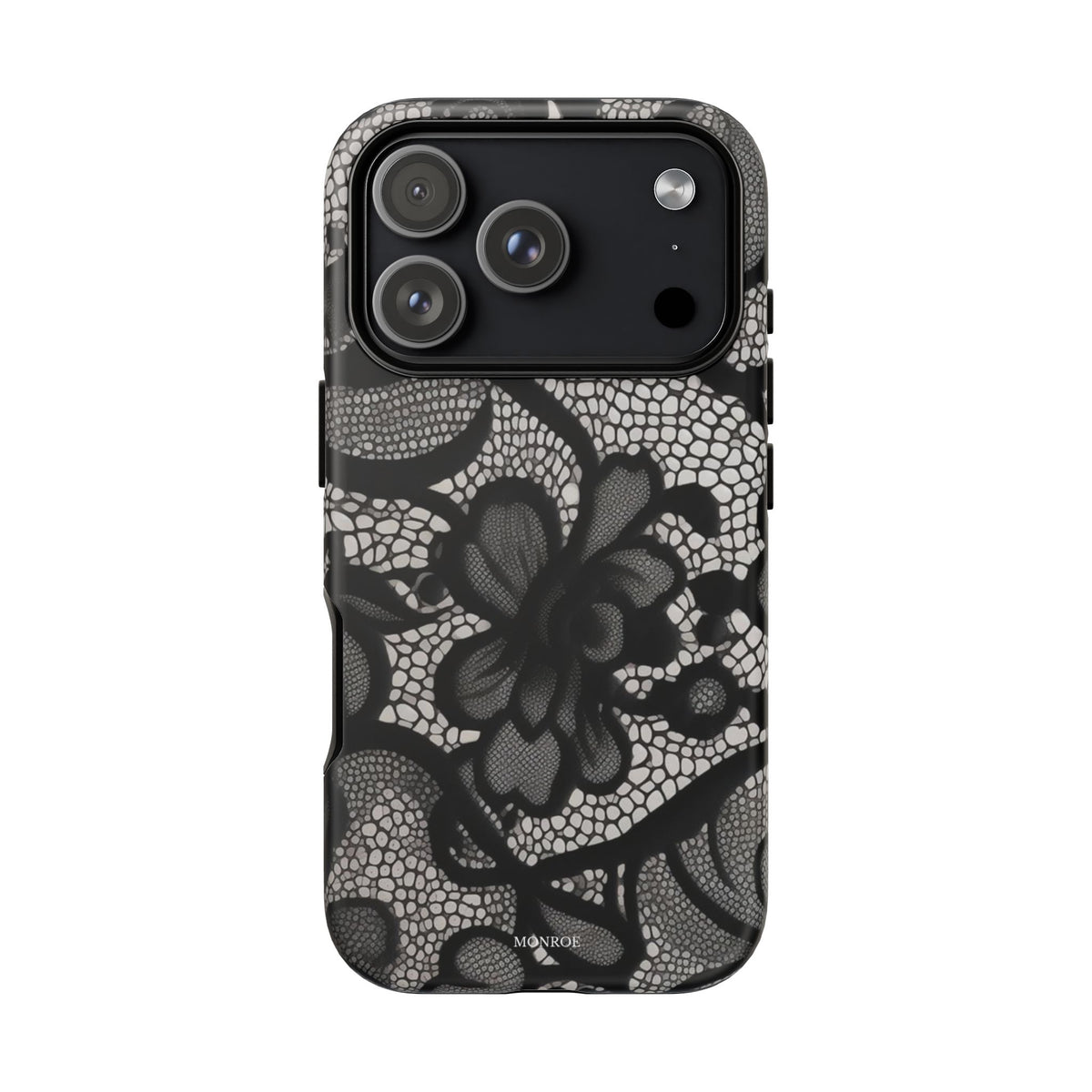 Black Floral Vintage Case