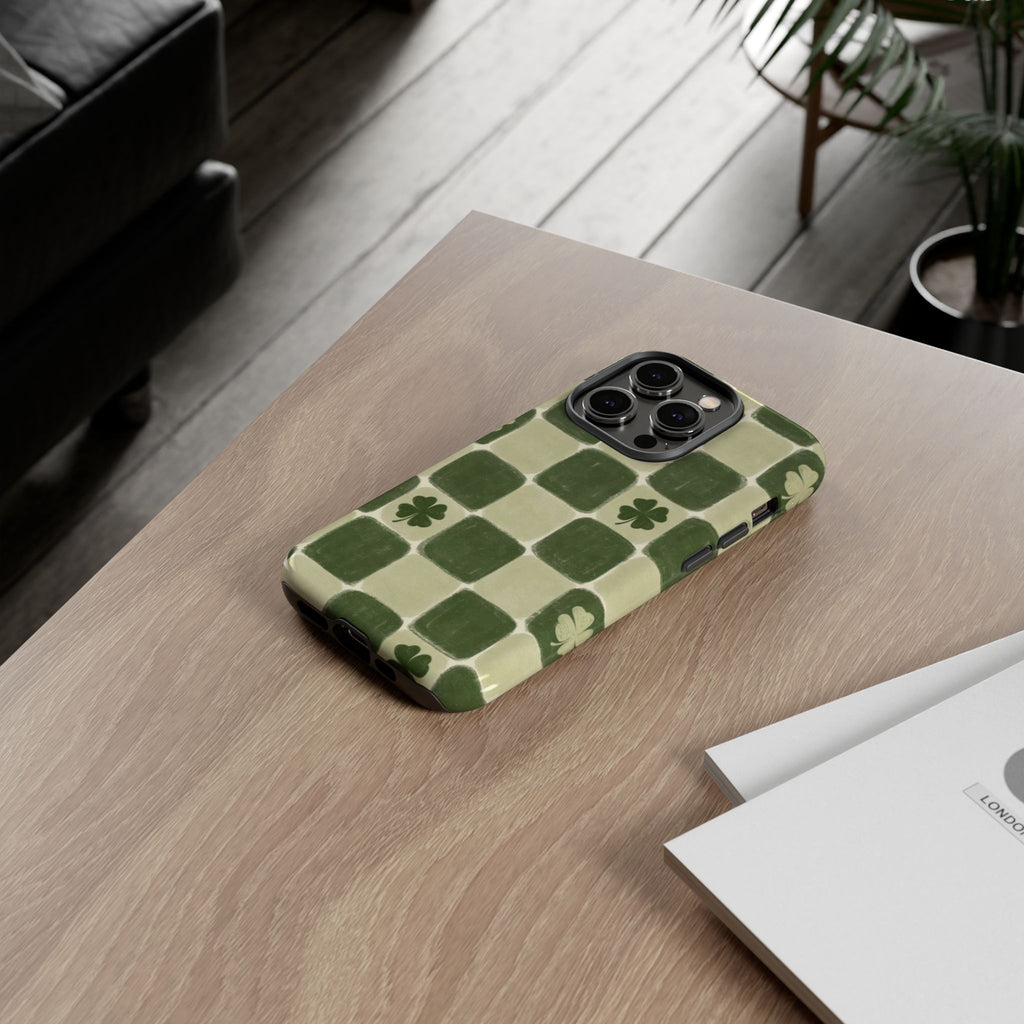 Clover Checker Tough Phone Case