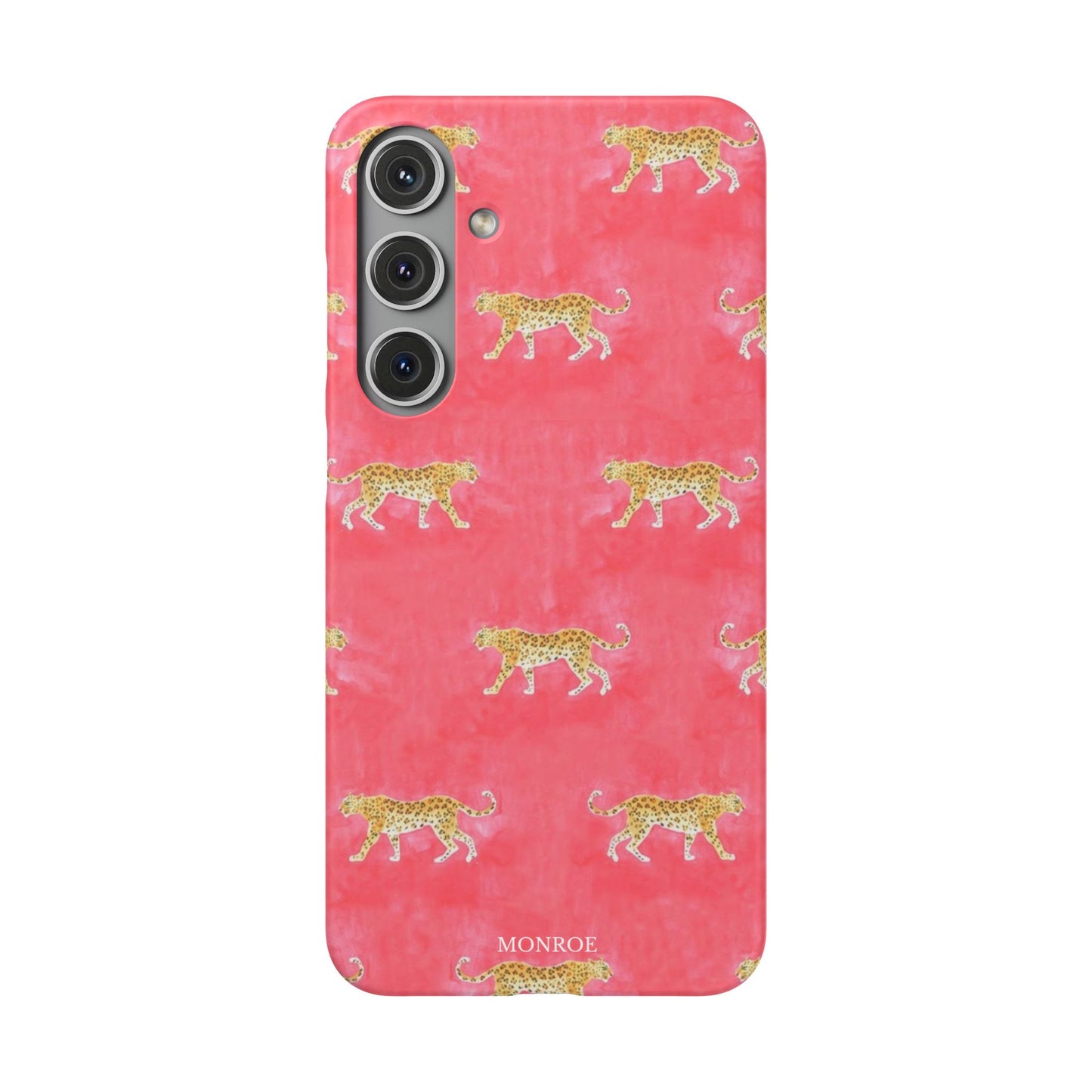 Pink Watercolor Leopard Case