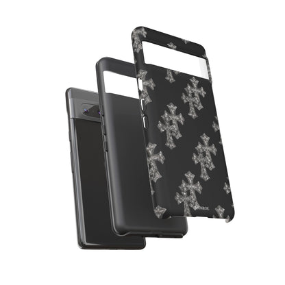 Black Crystal Cross Tough Case