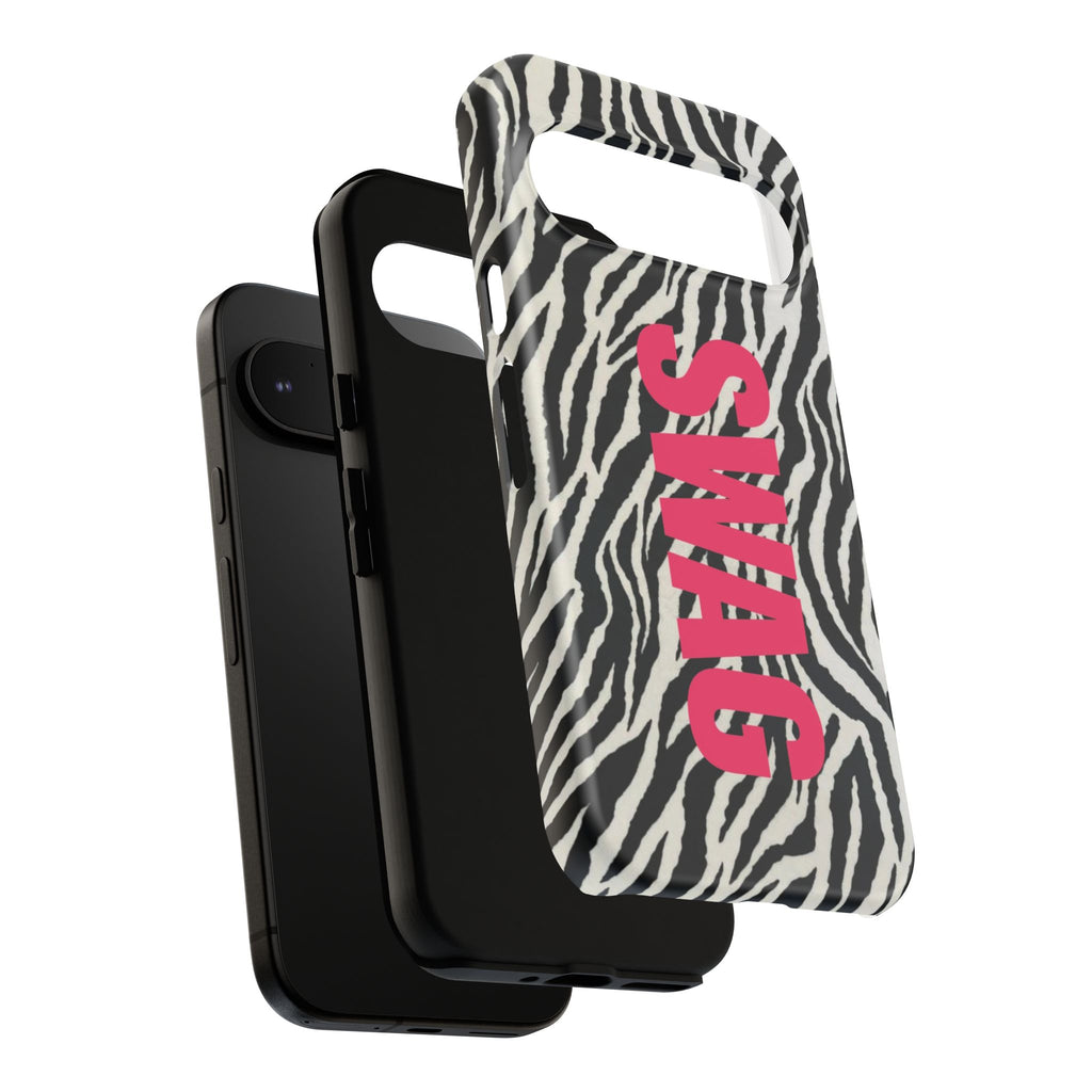 'SWAG' Zebra Print Tough Case