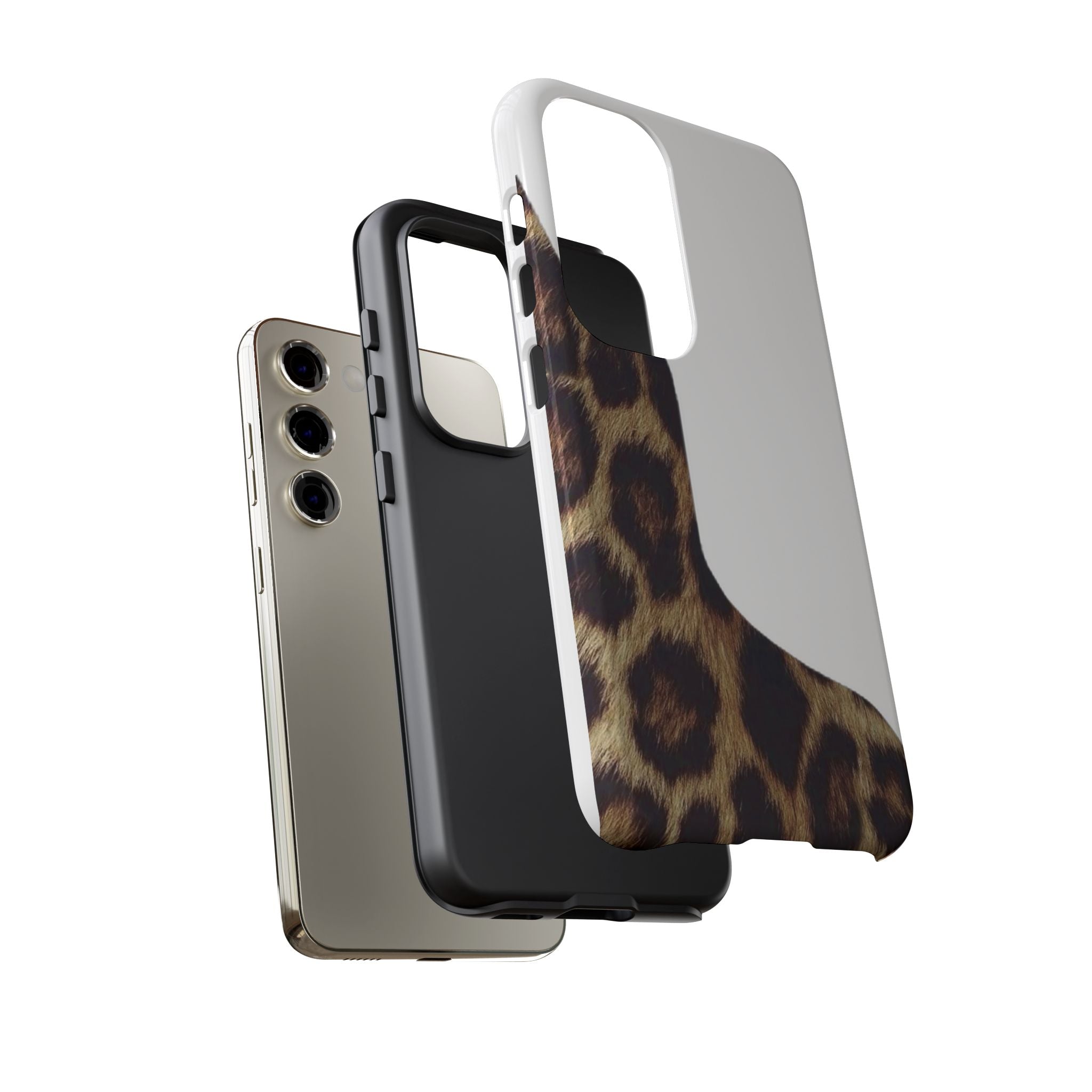 Half Cheetah Print Phone Case