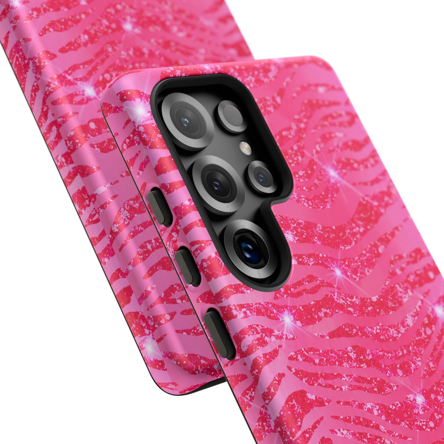 Pink Glitter Zebra Tough Case