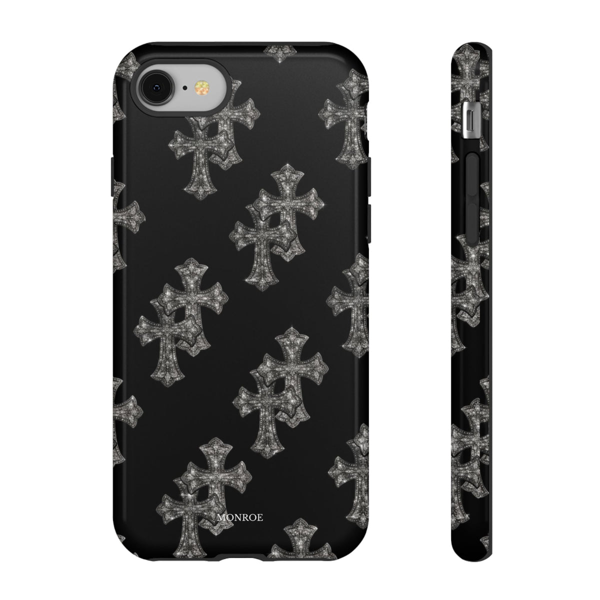 Black Crystal Cross Tough Case