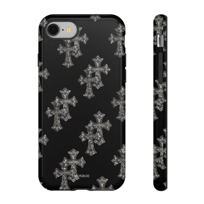 Black Crystal Cross Tough Case
