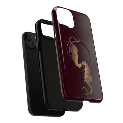 Burgundy Leopard Duo MagSafe Case