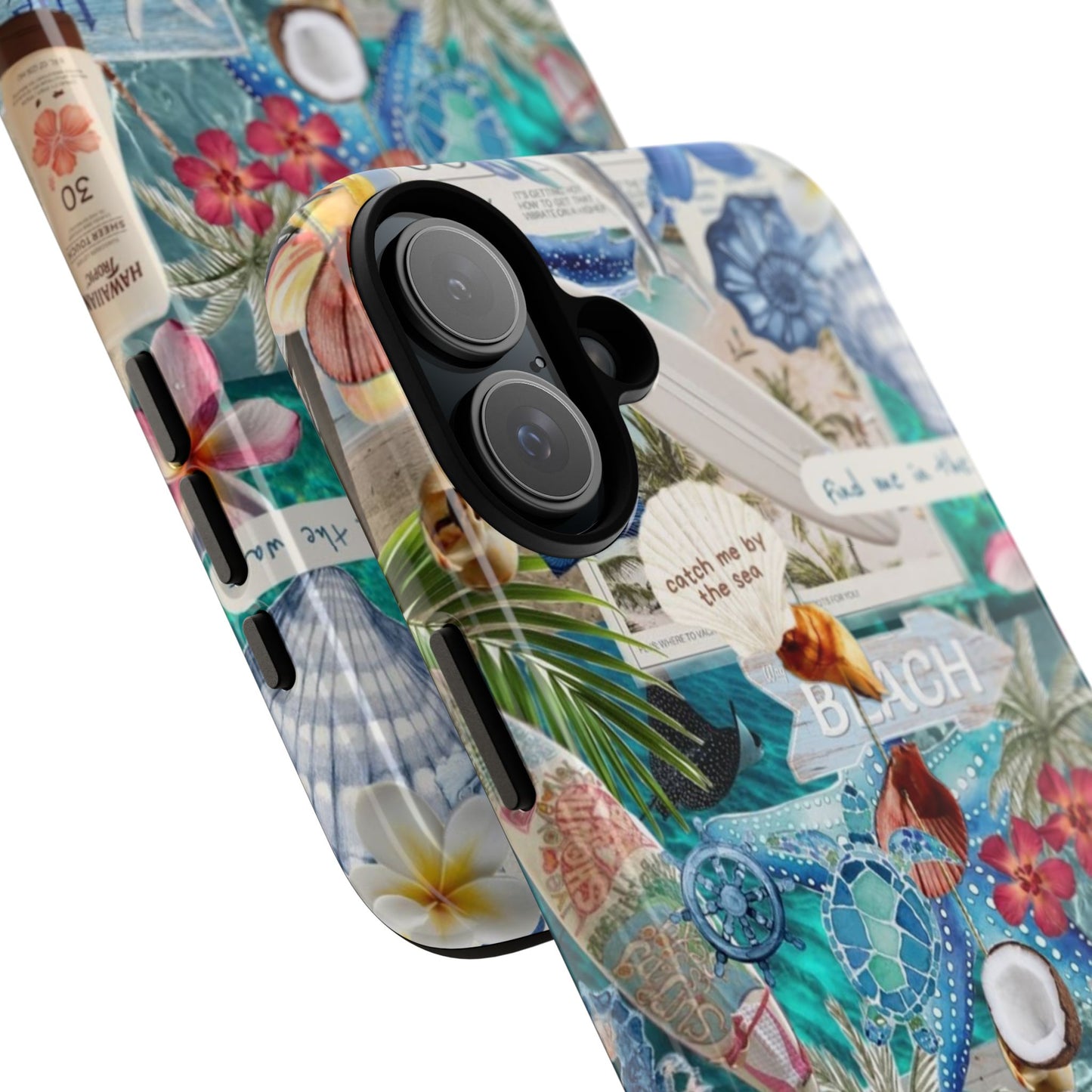Tropical Beach Collage Tough Case