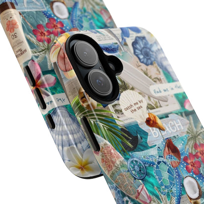 Tropical Beach Collage Tough Case