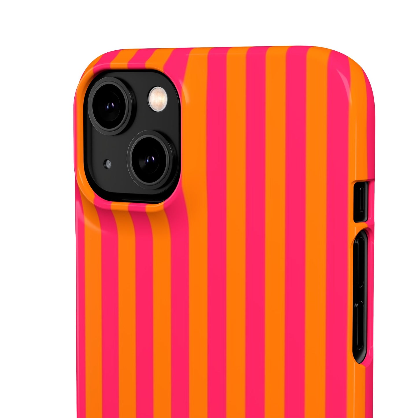 Striped Orange & Pink Case