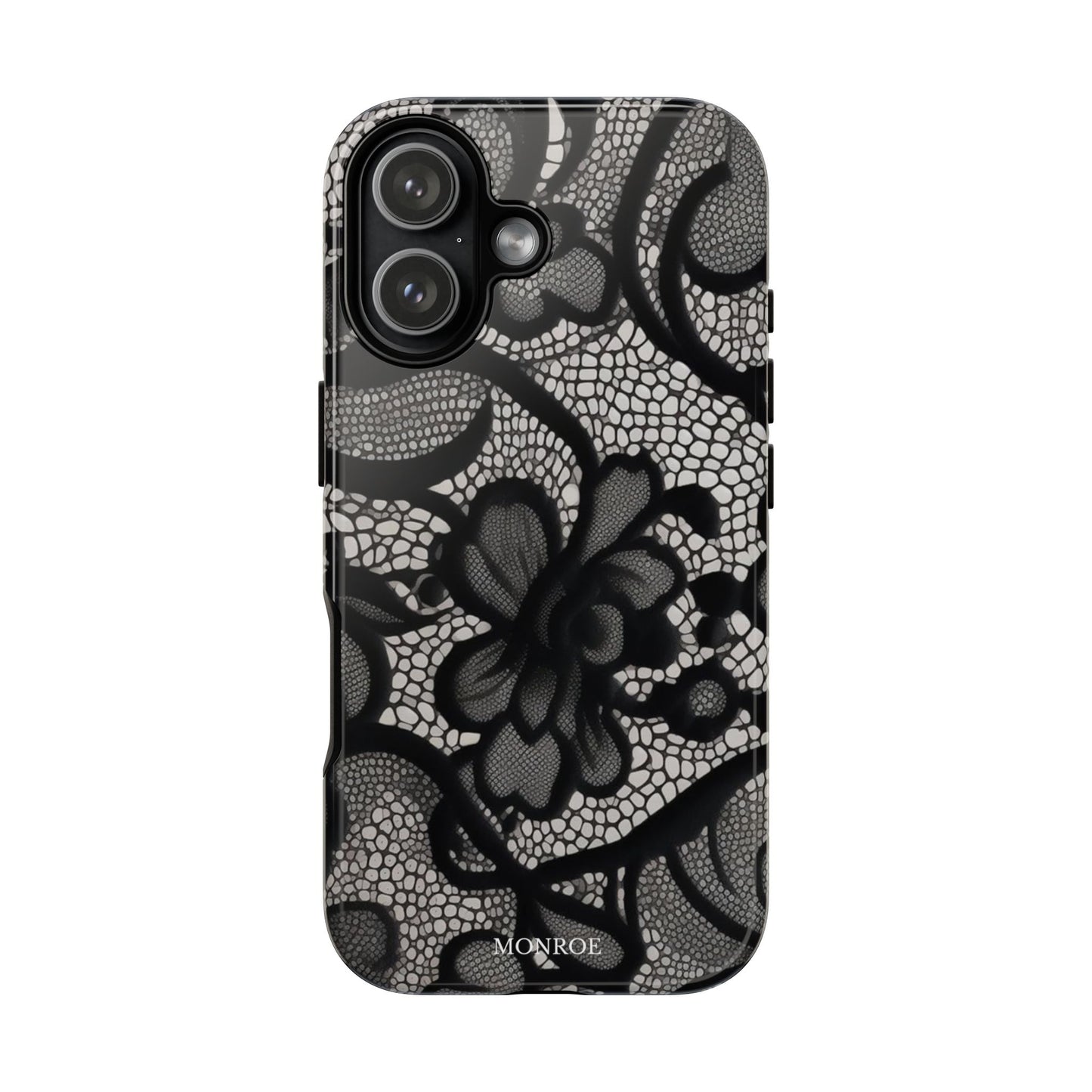 Black Floral Vintage Case