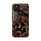 Floral Cross Pattern Tough Case