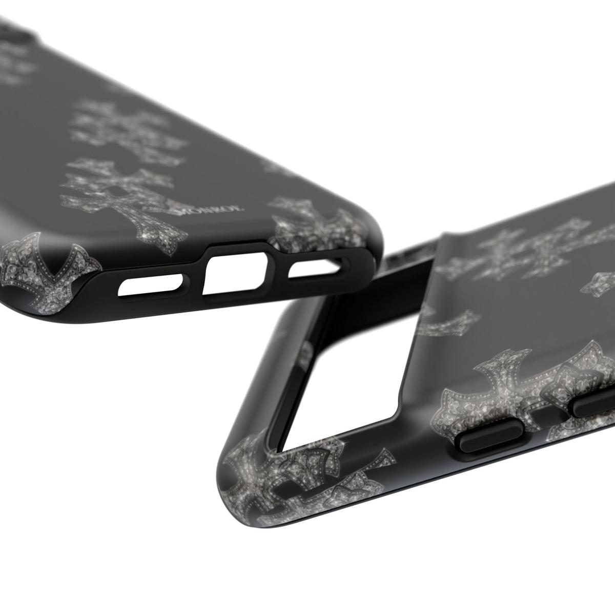 Black Crystal Cross Tough Case