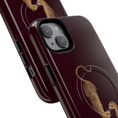 Burgundy Leopard Duo MagSafe Case