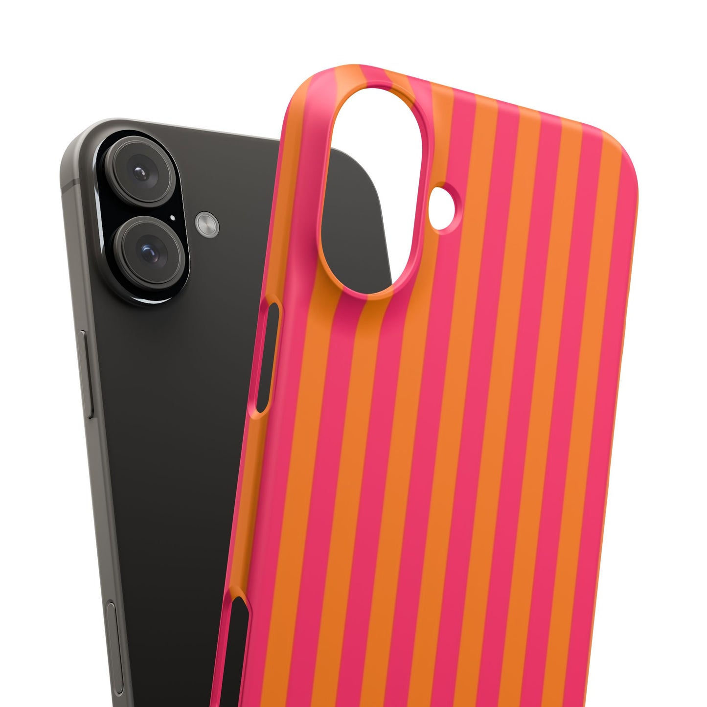 Striped Orange & Pink Case