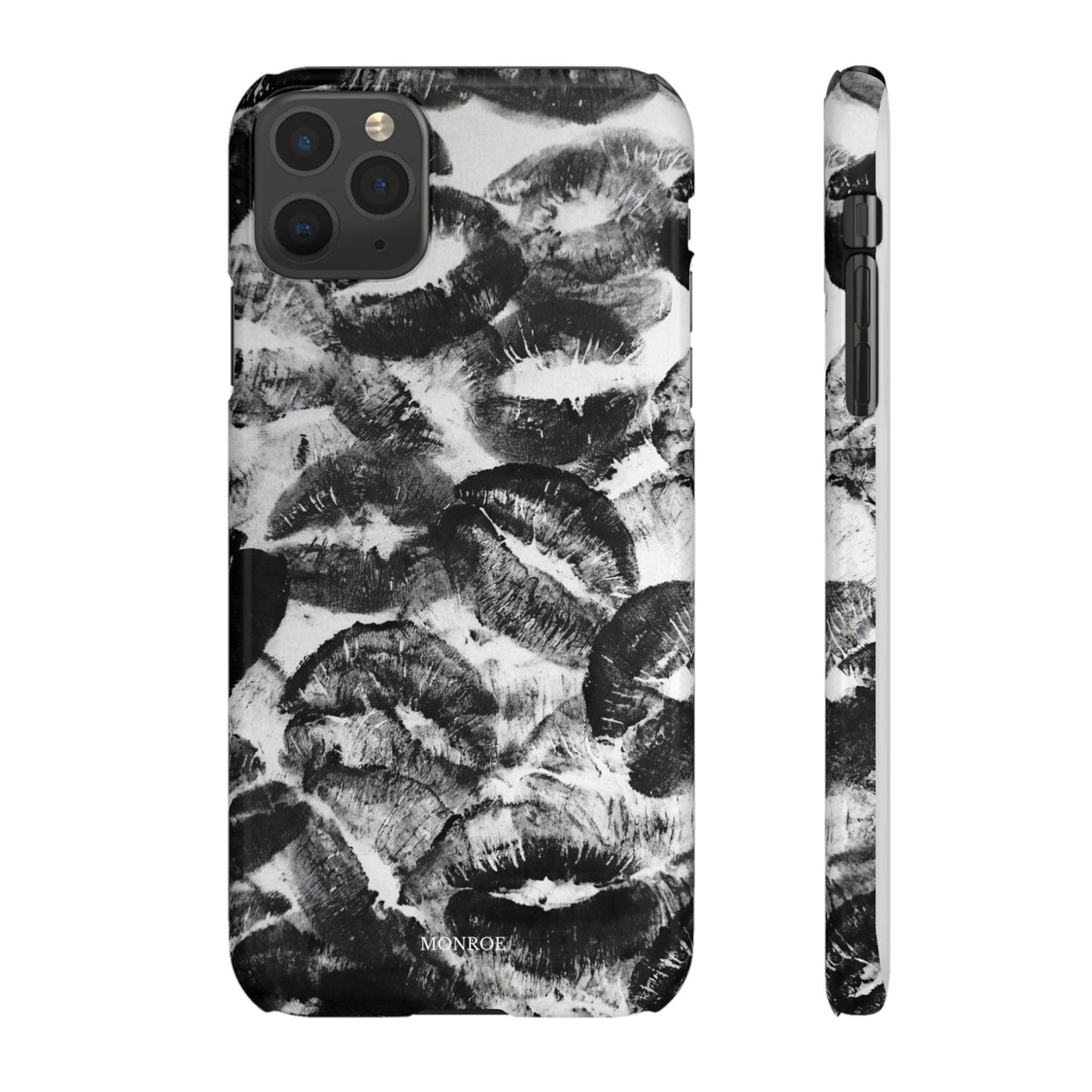 Black & White Kiss Print Case